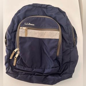 Blue L.L. Bean Backpack